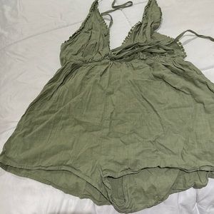 Open Back Army Colour Jumper